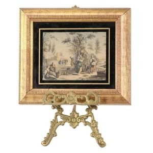 Victorian hand colored mini vintage art